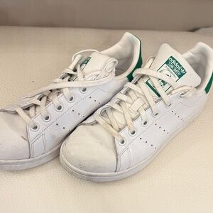 adidas White and Green Sneakers